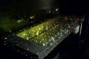 concrete fiber optic sink